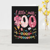 Little Miss 100 Days Smarter Cute School カード (黄色い花)