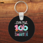 Little Miss 100 Days Smarter Kids Girls 100th Day キーホルダー (正面)