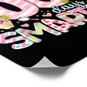 Little Miss 100 Days Smarter Kids Girls 100th Day ポスター (角)