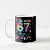 Little Miss 67 Days Smarter 67 Days Of School Six  コーヒーマグカップ (左)
