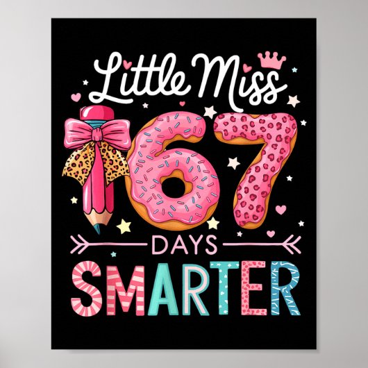 Little Miss 67 Days Smarter Donut Lover 67th Day O ポスター (正面)