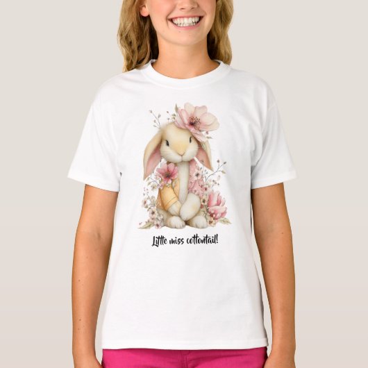 Little Miss Cottontail Tシャツ (正面)