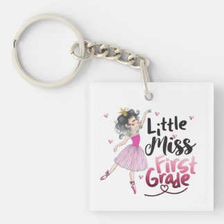 Little Miss First Grade Keychain – Back to School キーホルダー