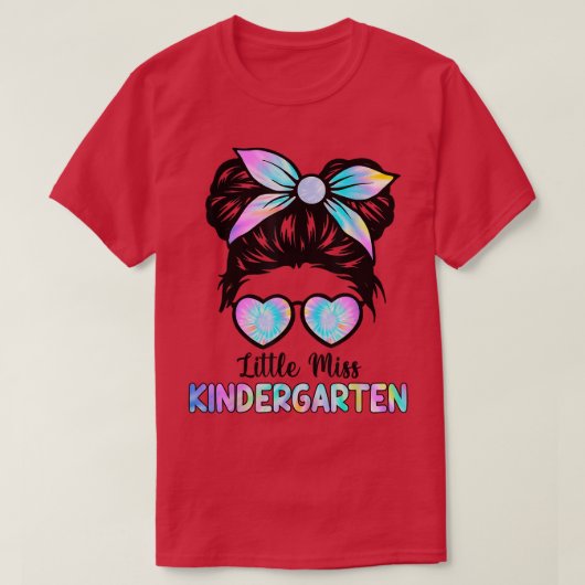 Little Miss Kindergarten Girls Back To School Shir Tシャツ (デザイン正面)
