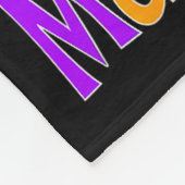 Little Miss Mardi Gras Bow Girls Kids New Orleans  フリースブランケット (角)