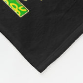 Little Miss Mardi Gras Carnival New Orleans Fleur  フリースブランケット (角)