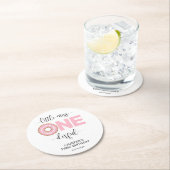 Little Miss Onederful 1st Birthday ラウンドペーパーコースター (インサイチュ)