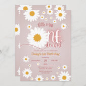 Little Miss Onederful 1st Birthday Invitation 招待状 (正面/裏面)