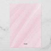 Little Miss ONEderful 1st First Birthday 箔招待状 (裏面)