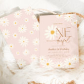 Little Miss Onederful Daisy 1st Birthday 招待状