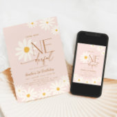 Little Miss Onederful Daisy 1st Birthday 招待状