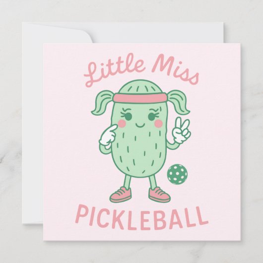 Little Miss Pickleball  カード (正面)