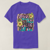 Little Miss Sassy Pants Cowhide Sunflower Leopard  Tシャツ (デザイン正面)