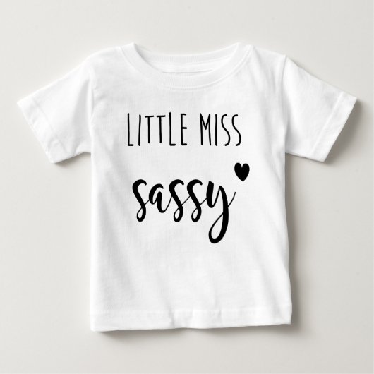Little Miss Sassy T-Shirt ベビーTシャツ (正面)