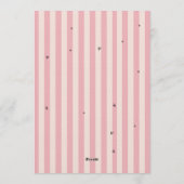 Little Miss Threenager Coquette Bow 招待状 (裏面)