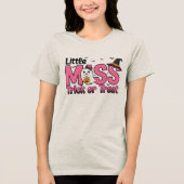 “Little Miss Trick or Treat” Halloween T-Shirt トライブレンドTシャツ (正面)