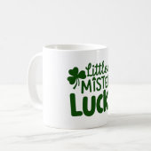 Little Mister Lucky - Cute Shamrocks コーヒーマグカップ (正面左)