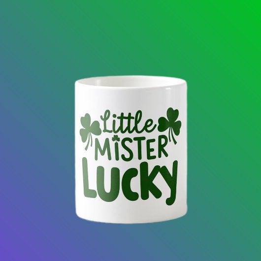 Little Mister Lucky - Cute Shamrocks コーヒーマグカップ