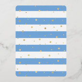 Little Mister Onederful写真1stバースデー実在タ 箔招待状 (裏面)