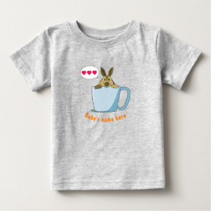 Little Mochaは「I Love U」と言う ベビーTシャツ