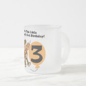 Little Monkey 3rd誕生日Tシャツとギフト フロストグラスマグカップ (正面右)