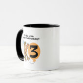 Little Monkey 3rd誕生日Tシャツとギフト マグカップ (正面左)