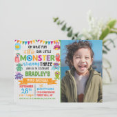 Little Monster 3rd Birthday Photo 招待状 (スタンド正面)