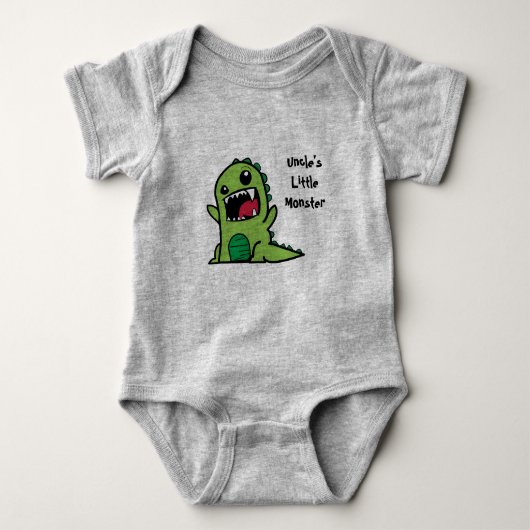 little Monster Baby Vest叔父さんの ベビーボディスーツ (正面)