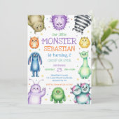 Little Monster Birthday Invitation 招待状 (スタンド正面)