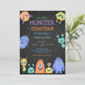 Little Monster Birthday Invitation 招待状 (スタンド正面)