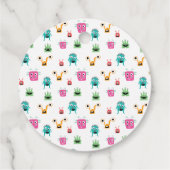 Little Monster on the way Baby Shower Halloween  フェイバータグ (裏面)