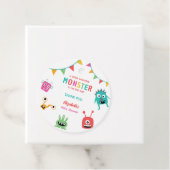 Little Monster on the way Baby Shower Halloween  フェイバータグ (インサイチュ)