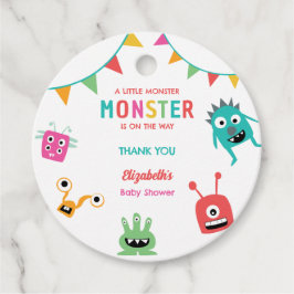 Little Monster on the way Baby Shower Halloween  フェイバータグ