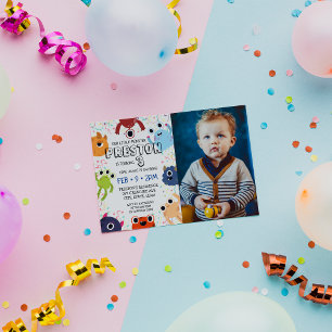Little Monster Photo Birthday Party for All Ages 招待状