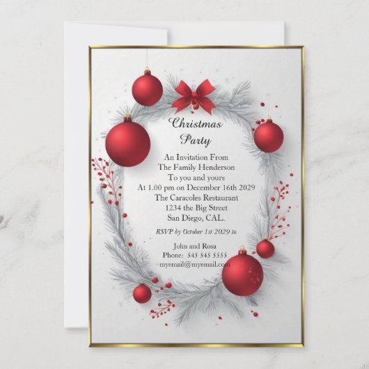 Little Monsters Christmas very nice party  招待状 (正面)