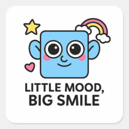 Little Mood Big Smile - かわいいSmiloステッカーシート スクエアシール