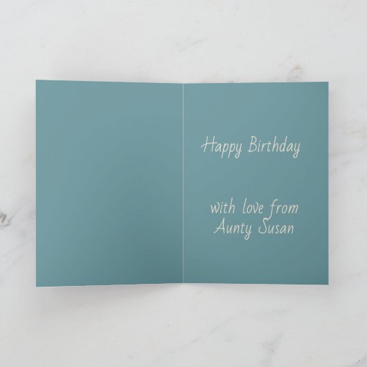 Little Mouse Moon Matsumoto Hoji Style Birthday カード (内部)