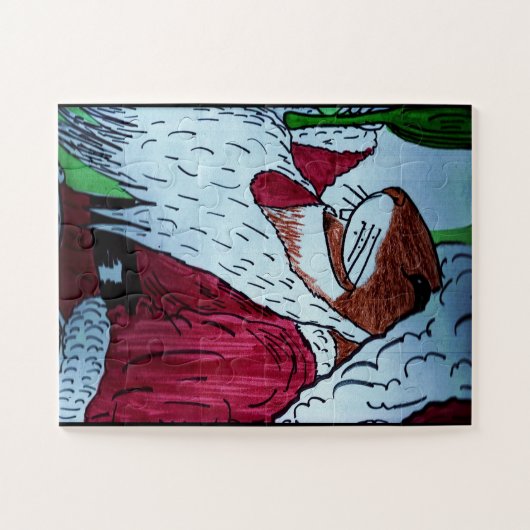 LITTLE MOUSE SANTA Puzzle ジグソーパズル (横)