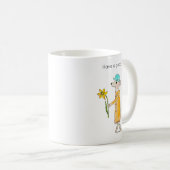 Little Mouse With Daffodil コーヒーマグカップ (正面右)