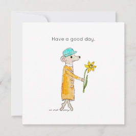 Little Mouse With Daffodil シーズンカード