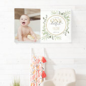 Little Mr. ONEderfulかわいい男の子ファースト誕生日写真 横断幕 (インサイチュ)