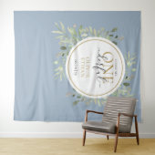 Little Mr. ONEderful第1誕生日ブルーフォトプロップ タペストリー (インサイチュ(横))