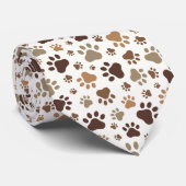Little Muddy Paw Prints Tie ネクタイ (ロール)