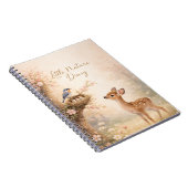 Little Nature Diary Cute Deer Bird Nest Notebook | ノートブック (右側)