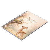 Little Nature Diary Cute Deer Bird Nest Notebook | ノートブック (左側)