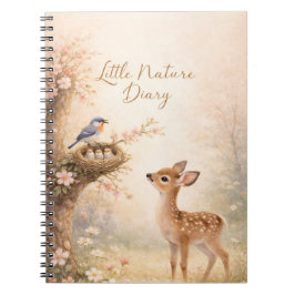 Little Nature Diary Cute Deer Bird Nest Notebook | ノートブック