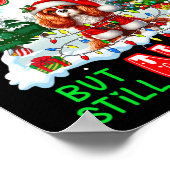 Little Naughty But Nice Xmas Cavalier King Charles ポスター (角)