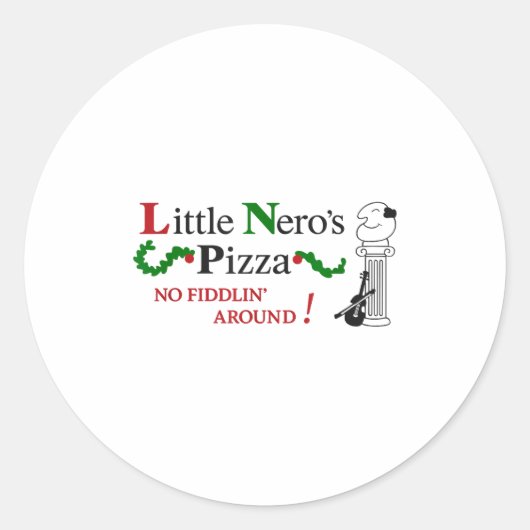 Little Nero's Zza  ラウンドシール (正面)