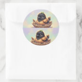 Little Nest, Big Calm Sticker  ラウンドシール (バッグ)