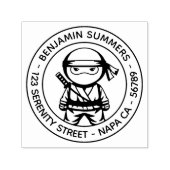 Little Ninja Round Address セルフインキングスタンプ (デザイン)